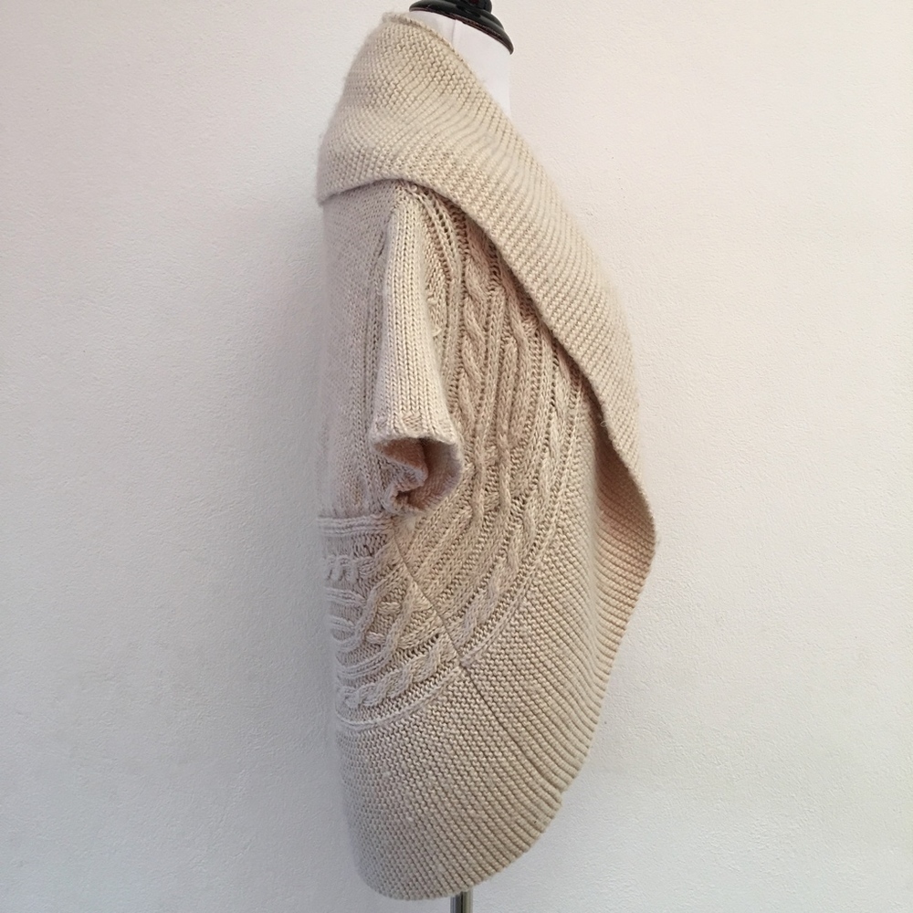 Barneys New York Knit Chunky Open Cardigan Sweater